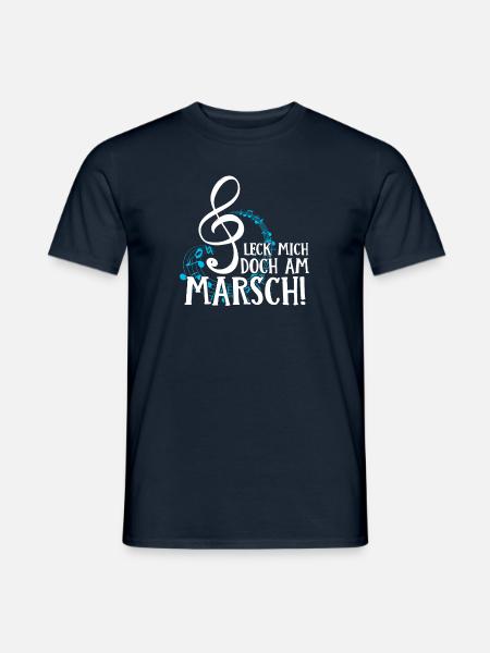 Blasmusik Musiker Musik Geschenk · Marsch - Männer T-Shirt - Navy