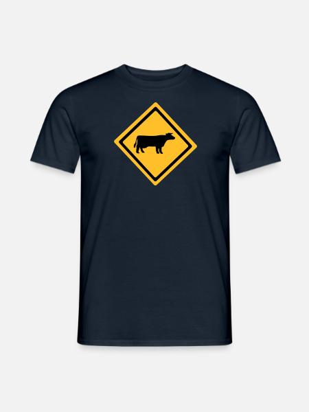 Cattle Anmelden - Männer T-Shirt - Navy