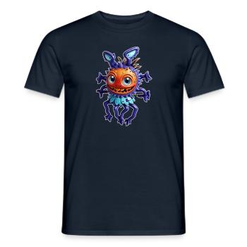 Purple Alien Fly - Men's T-Shirt - navy - Front - AI Model Male 178 light (178cm)
