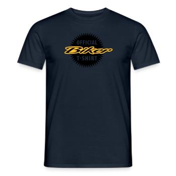 official_biker - T-shirt homme - marine - Devant - AI Model Male 178 light (178cm)