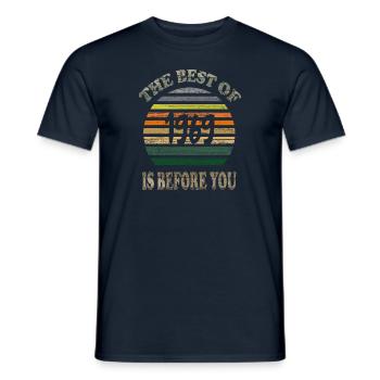 Year of birth 1969 Vintage Retro, birth, birthday - Men's T-Shirt - navy - Front - AI Model Male 178 light (178cm)