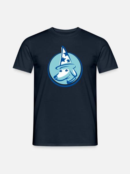 Zauberer Hund - Männer T-Shirt - Navy