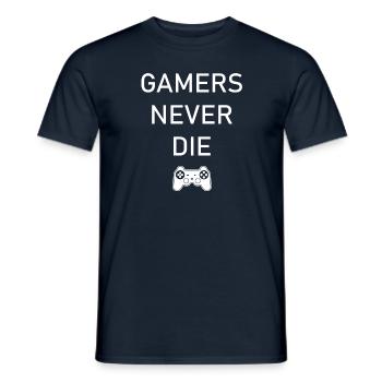 Game Gaming PC - Männer T-Shirt - Navy - Vorne - AI Model Male 178 light (178cm)