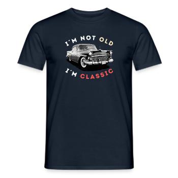 Ich bin nicht Alt - Männer T-Shirt - Navy - Vorne - AI Model Male 178 light (178cm)