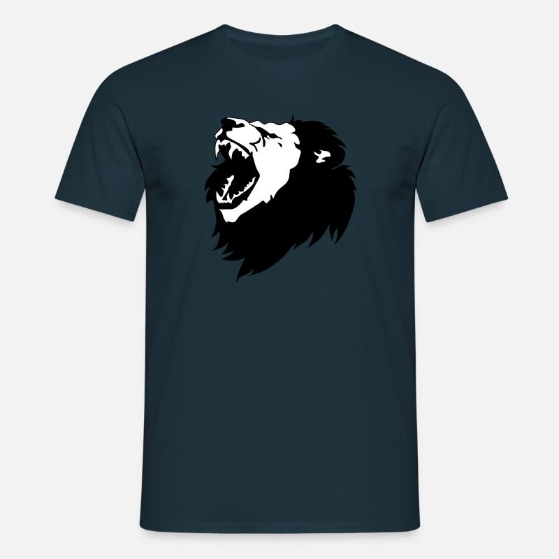 Löwe - Männer T-Shirt - Navy