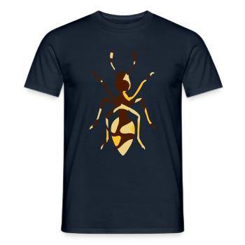 ANT / ANT DE HAUT - CAMO / CAMO - T-shirt homme - marine - Devant - AI Model Male 178 light (178cm)