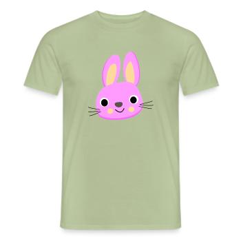 Bunny - Men's T-Shirt - sage - Front - AI Model Male 178 light (178cm)