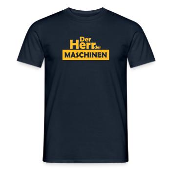 der herr der maschinen - Männer T-Shirt - Navy - Vorne - AI Model Male 178 light (178cm)