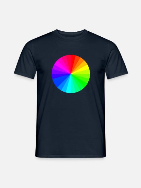 Farbkreis - Männer T-Shirt - Navy
