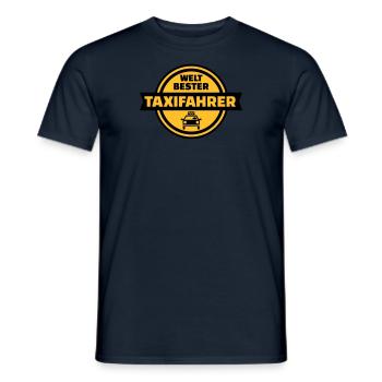 Taxifahrer - Männer T-Shirt - Navy - Vorne - AI Model Male 178 light (178cm)