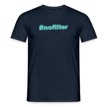 NoFilter - Men's T-Shirt - navy - Front - AI Model Male 178 light (178cm)