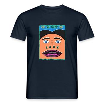My New Look - Männer T-Shirt - Navy - Vorne - AI Model Male 178 light (178cm)