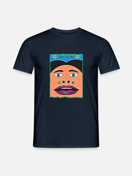 My New Look - Männer T-Shirt - Navy