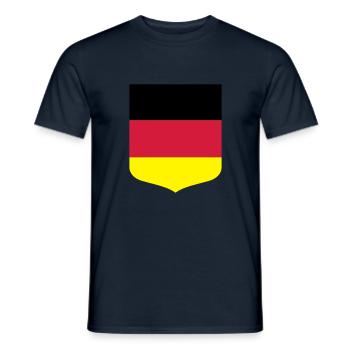 Germany flag - Men's T-Shirt - navy - Front - AI Model Male 178 light (178cm)