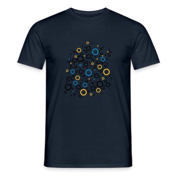 Colour Bubbles - Männer T-Shirt - Navy - Vorne - AI Model Male 178 light (178cm)