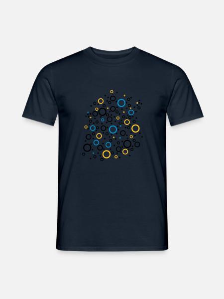 Colour Bubbles - Männer T-Shirt - Navy