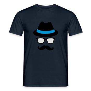 HIPSTER - Männer T-Shirt - Navy - Vorne - AI Model Male 178 light (178cm)