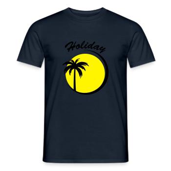 holiday - T-shirt homme - marine - Devant - AI Model Male 178 light (178cm)