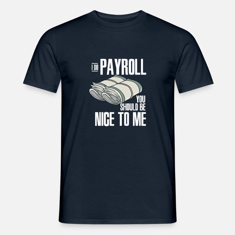 Human Resource Be Nice To Me - Männer T-Shirt - Navy