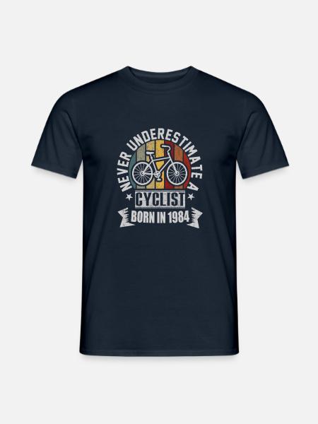 Radfahrerin - Männer T-Shirt - Navy