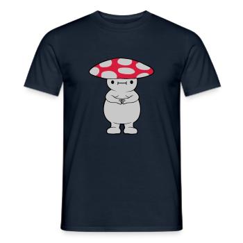 Champignon sucré épais - T-shirt homme - marine - Devant - AI Model Male 178 light (178cm)