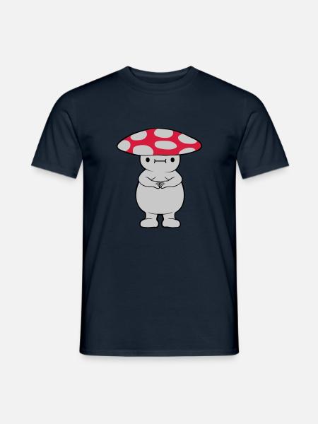 Dicker süßer Pilz - Männer T-Shirt - Navy