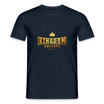 Kingdom Culture - Christian Clothing - Men's T-Shirt - navy - Front - AI Model Male 178 light (178cm)