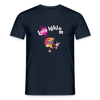 Lass uns wandern - Männer T-Shirt - Navy - Vorne - AI Model Male 178 light (178cm)
