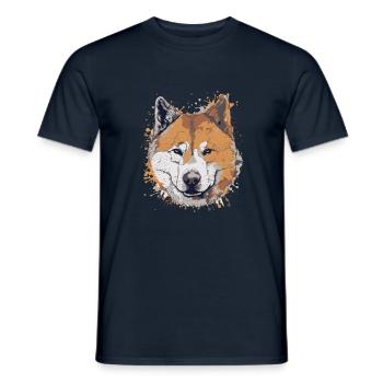 Akita - T-shirt homme - marine - Devant - AI Model Male 178 light (178cm)