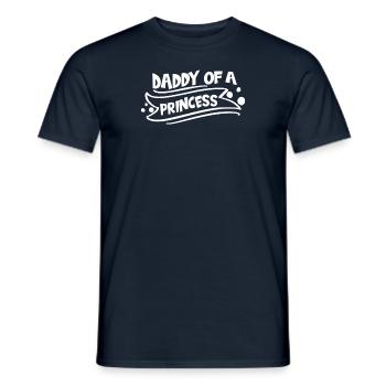 Vater Prinzessin Stolzer Papa Vatertagsgeschenk - Männer T-Shirt - Navy - Vorne - AI Model Male 178 light (178cm)