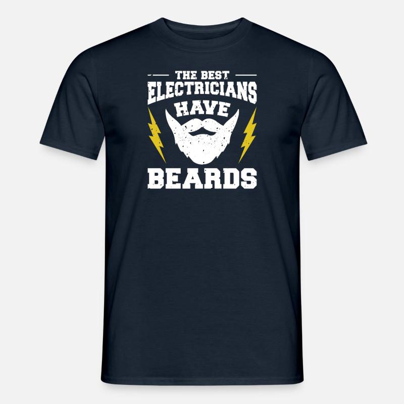 Electrician Electrical Engineering Electrical Engineer Bart - Men’s T-shirt - navy