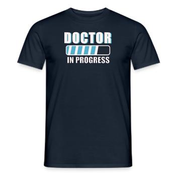 Doctor's Degree Doctor's Thesis Doctors - Men's T-Shirt - navy - Front - AI Model Male 178 light (178cm)