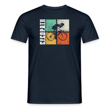 Cycopath vélo Vélo vélo - T-shirt homme - marine - Devant - AI Model Male 178 light (178cm)