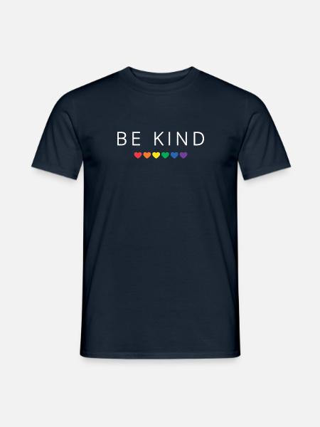 BE KIND / KINDNESS - Männer T-Shirt - Navy