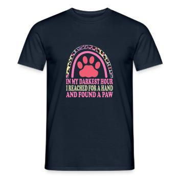 SAUVETAGE ANIMAL AIDE AUX ANIMAUX - T-shirt homme - marine - Devant - AI Model Male 178 light (178cm)