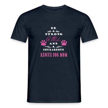 Rettungshund - Männer T-Shirt - Navy - Vorne - AI Model Male 178 light (178cm)