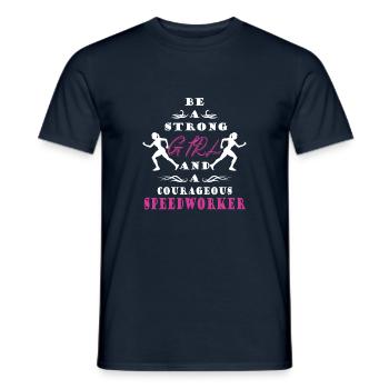 Marathon - Männer T-Shirt - Navy - Vorne - AI Model Male 178 light (178cm)