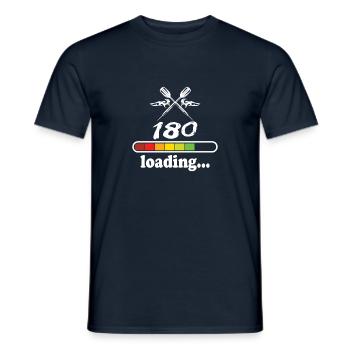 Dart - Männer T-Shirt - Navy - Vorne - AI Model Male 178 light (178cm)