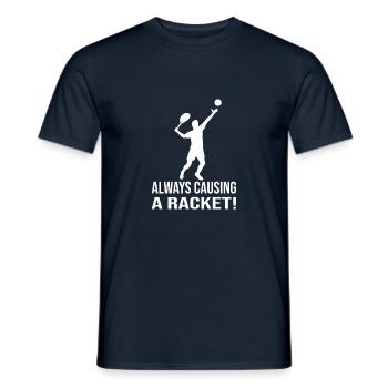Tennis - Männer T-Shirt - Navy - Vorne - AI Model Male 178 light (178cm)