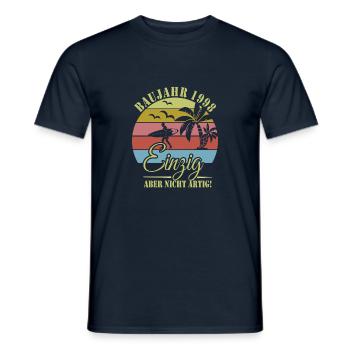Geburtstag 1998 - Männer T-Shirt - Navy - Vorne - AI Model Male 178 light (178cm)