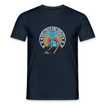 21. Geburtstag - Männer T-Shirt - Navy - Vorne - AI Model Male 178 light (178cm)