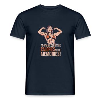 Culturisme - T-shirt homme - marine - Devant - AI Model Male 178 light (178cm)
