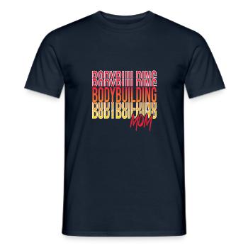 Culturisme - T-shirt homme - marine - Devant - AI Model Male 178 light (178cm)