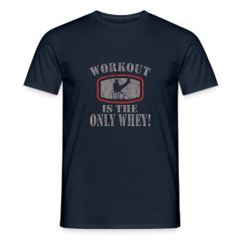 Entraînement en circuit - T-shirt homme - marine - Devant - AI Model Male 178 light (178cm)