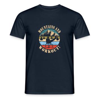 Circuit training - Men's T-Shirt - navy - Front - AI Model Male 178 light (178cm)