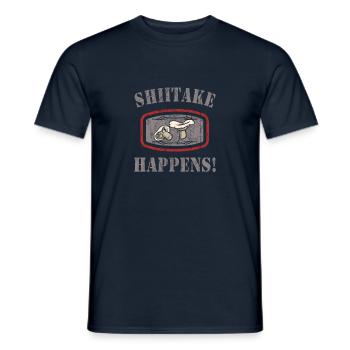 Cueillette de champignons - T-shirt homme - marine - Devant - AI Model Male 178 light (178cm)