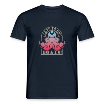 Oktopus - Männer T-Shirt - Navy - Vorne - AI Model Male 178 light (178cm)