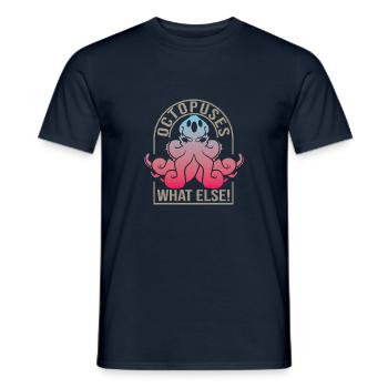 Oktopus - Männer T-Shirt - Navy - Vorne - AI Model Male 178 light (178cm)