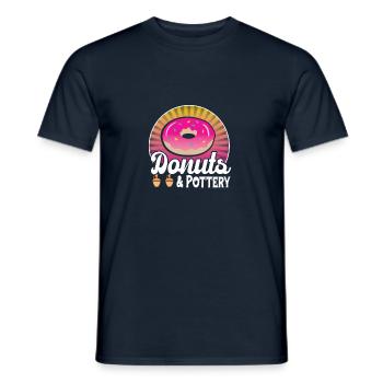 Faire de la poterie - T-shirt homme - marine - Devant - AI Model Male 178 light (178cm)
