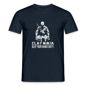 Faire de la poterie - T-shirt homme - marine - Devant - AI Model Male 178 light (178cm)